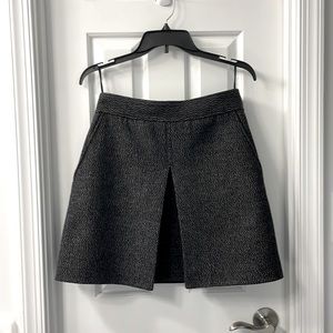 COS Pleated A-line Wool-Cashmere Mini Skirt